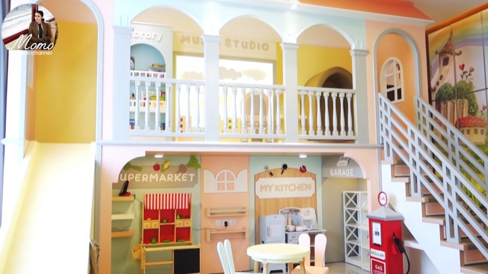 10 Potret kamar bermain anak Momo Geisha, fasilitasnya bikin betah