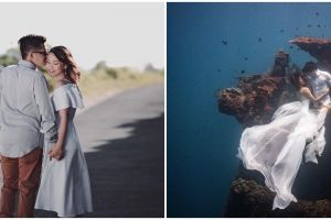 8 Potret prewedding eks member Cherrybelle, ada yang di bawah laut
