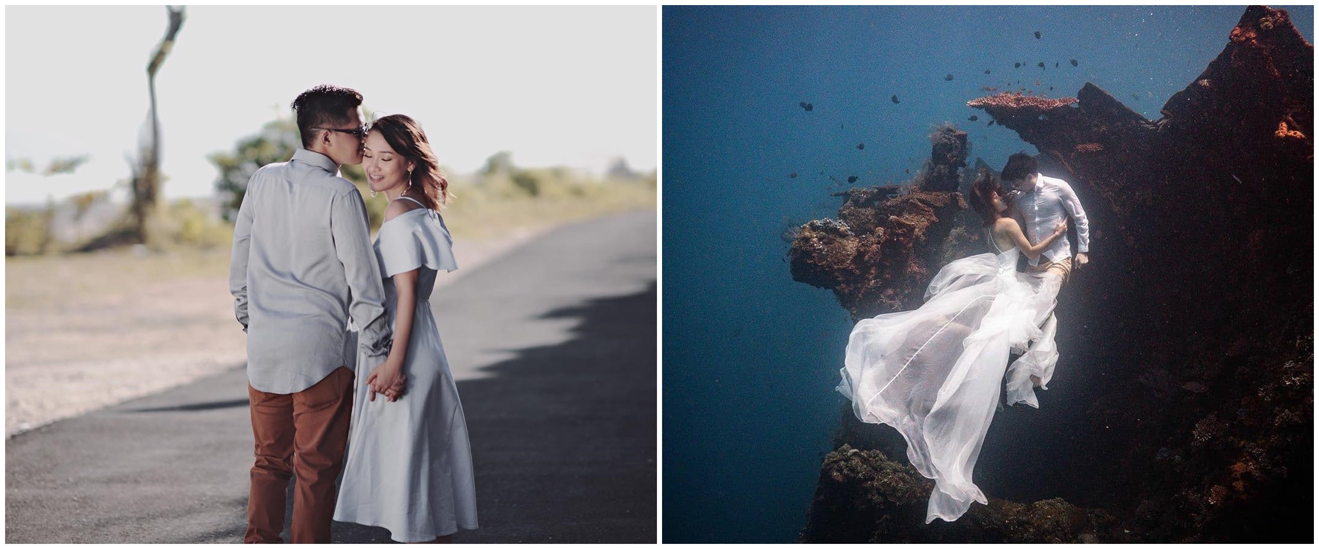 8 Potret prewedding eks member Cherrybelle, ada yang di bawah laut