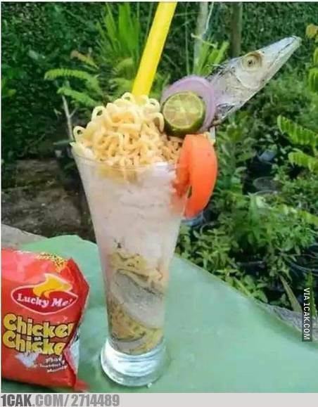 10 Potret penyajian es ini absurd abis, bikin nggak pengen nyobain