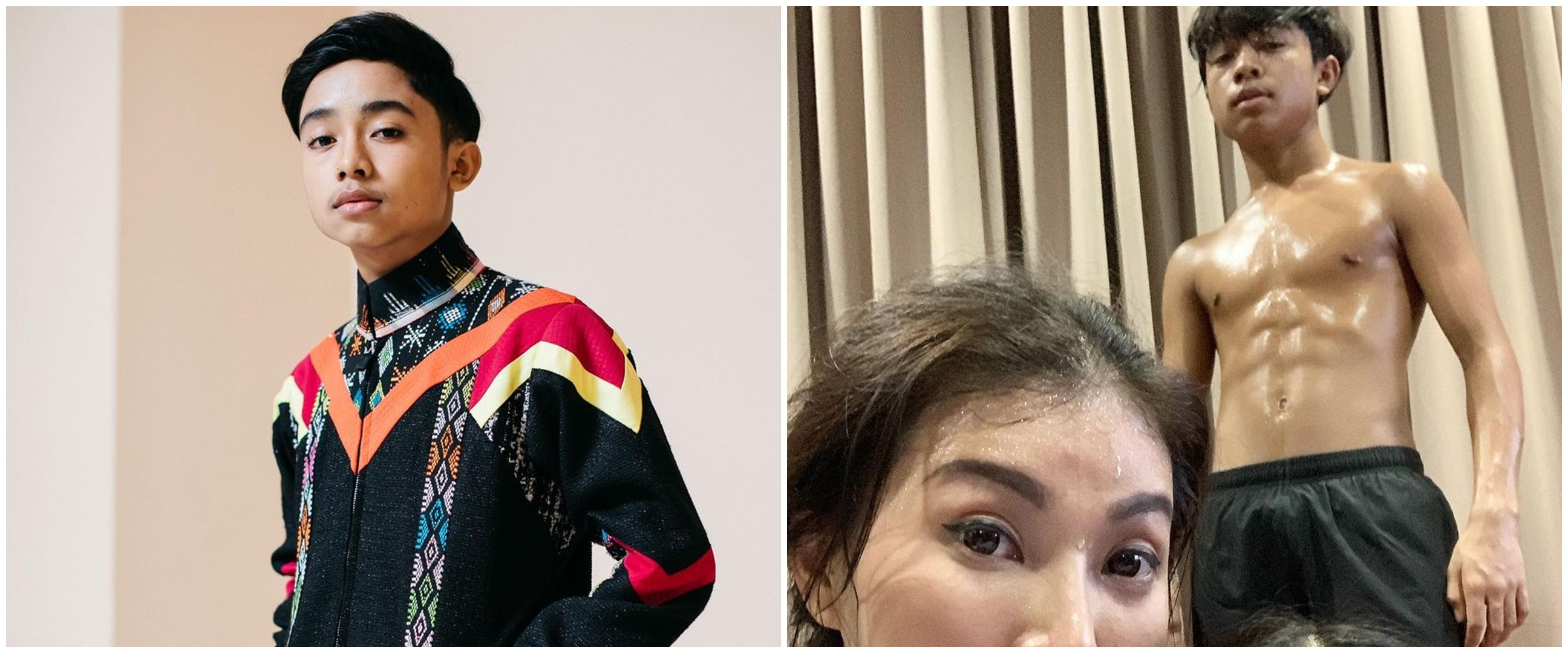 7 Potret Betrand Peto berperut sixpack usia di 15 tahun, tuai pujian