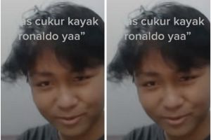 Niat cukur rambut mirip Cristiano Ronaldo, hasilnya nggak terduga