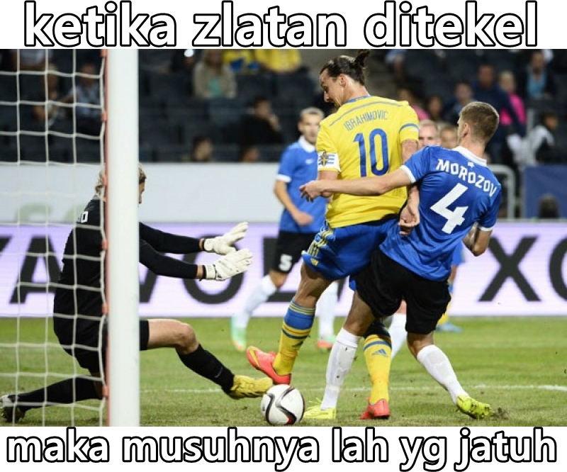 10 Meme kocak Zlatan Ibrahimovic ala warganet, bikin geleng kepala