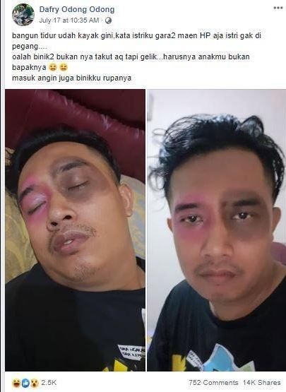 10 Status lucu bapak-bapak kena marah emak-emak, bikin senyum getir
