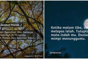 40 Kata-kata selamat malam dunia, cocok jadi status medsos