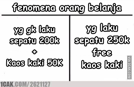 10 Meme lucu 'ketipu teknik marketing' pas belanja, pernah ngalamin?