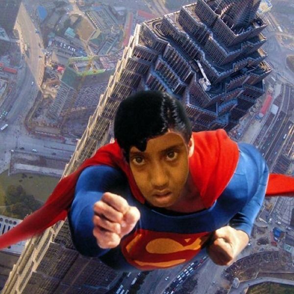 10 Editan warga Vrindavan ingin jadi super hero, absurdnya kocak