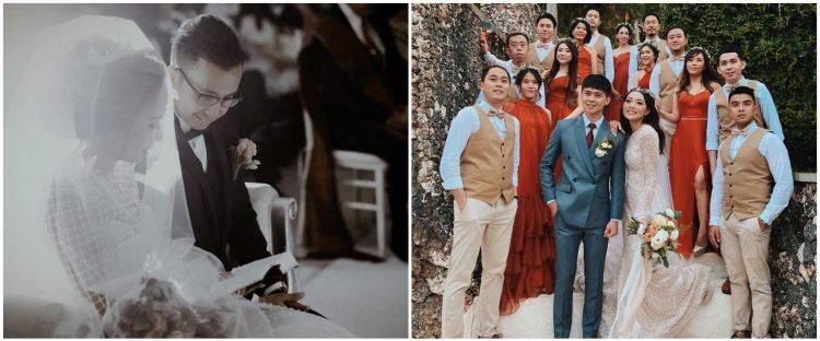 Momen pernikahan 8 eks Cherrybelle, Steffi gelar outdoor di tepi laut