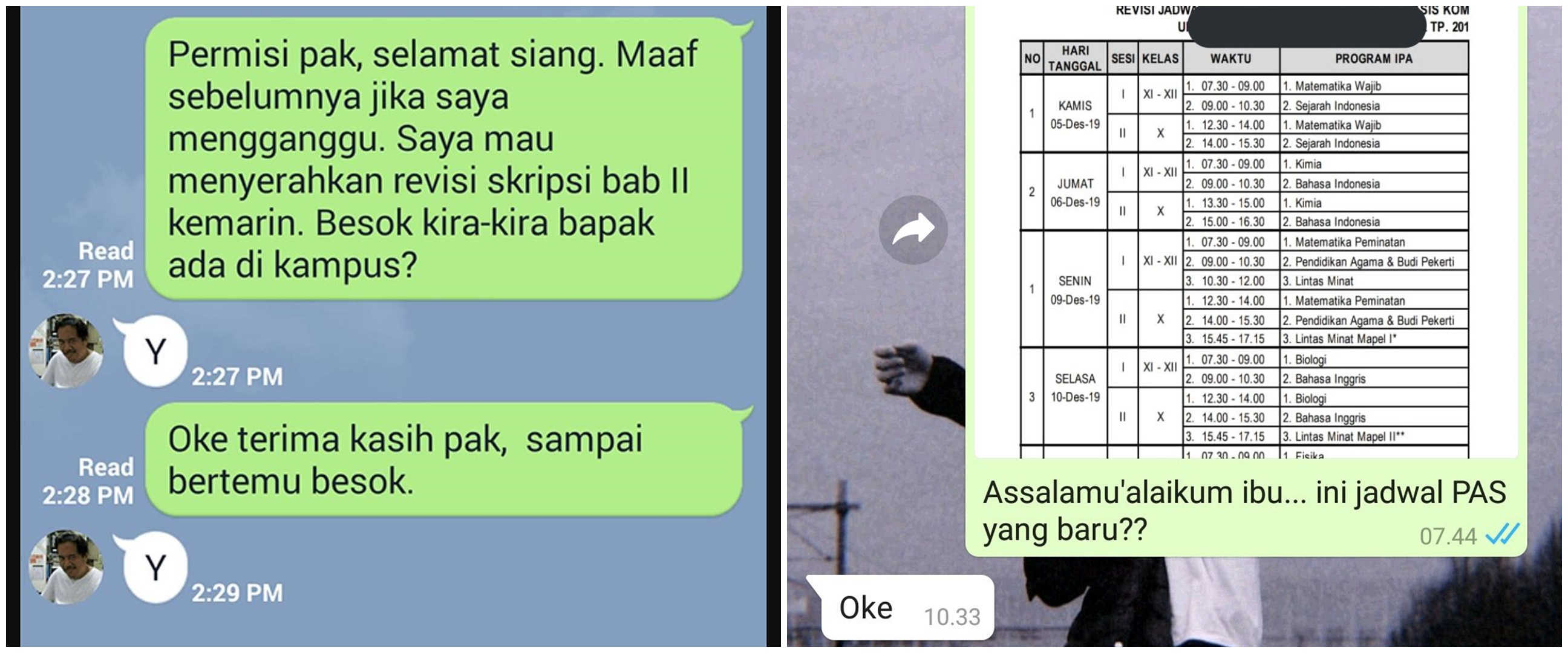 11 Balasan chat singkat dari dosen ini bikin mahasiswa nyengir kecut