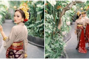 10 Potret Steffy 'Cherrybelle' dan suami pakai busana Bali, manglingi