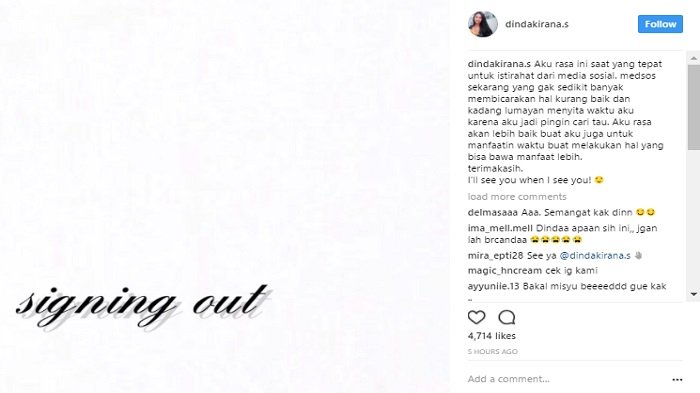 Cerita 10 seleb cantik rehat dari media sosial, jaga kesehatan mental