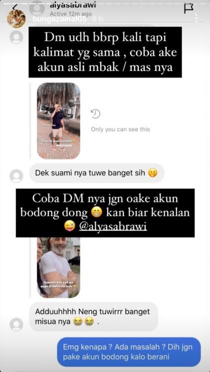 Suami dinyinyirin warganet, ini reaksi menohok Bunga Zainal