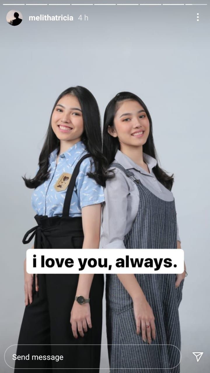 10 Potret kenangan Melisha Sidabutar dengan kembaran Melitha Sidabutar