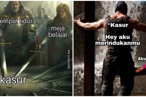 10 Meme lucu aku vs kasur ini relate banget sama kaum rebahan