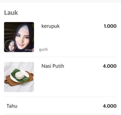 12 Gambar di menu makanan aplikasi ojek online ini absurd abis