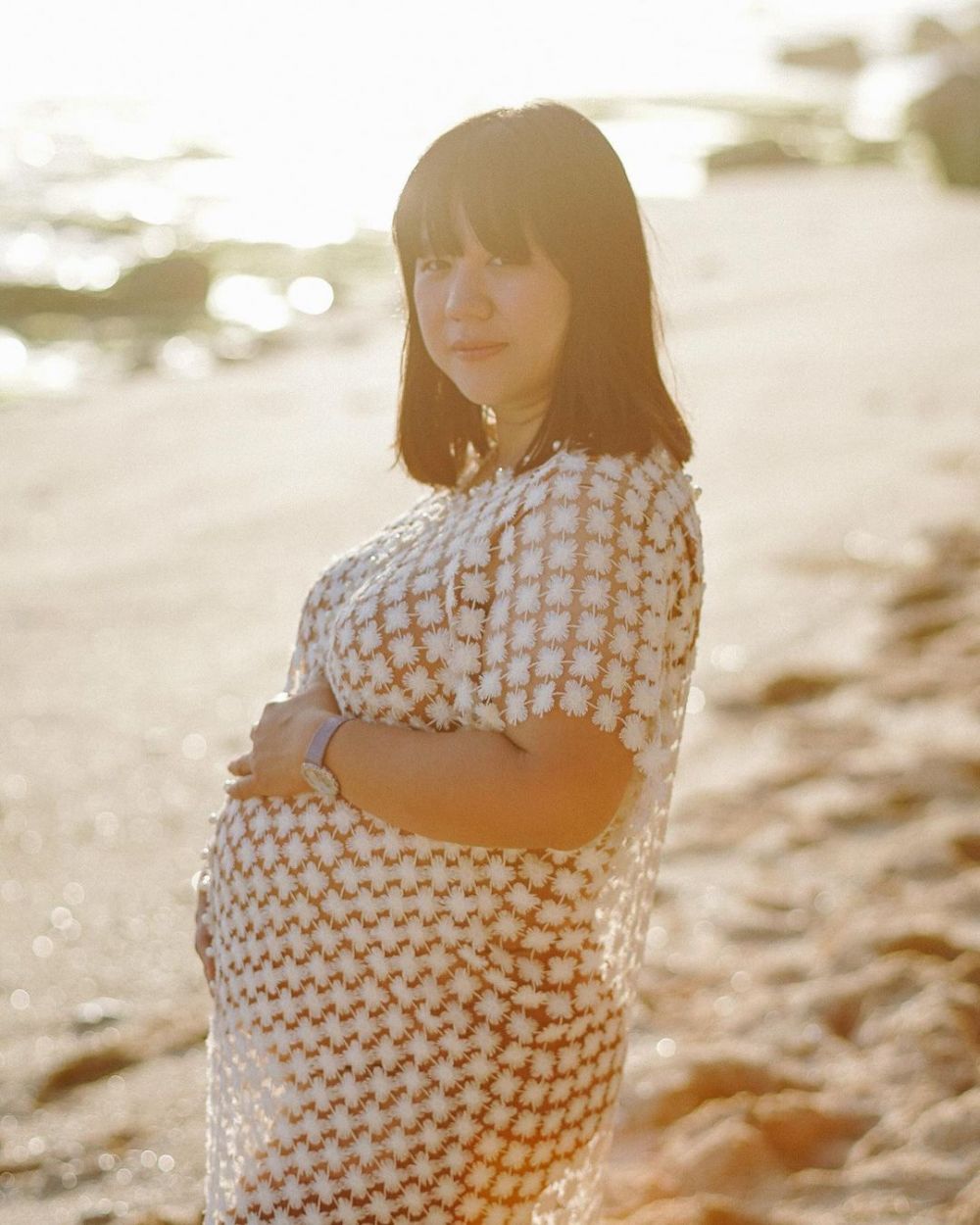Hamil anak ke-2, ini 8 potret maternity istri Marcus Fernaldi Gideon