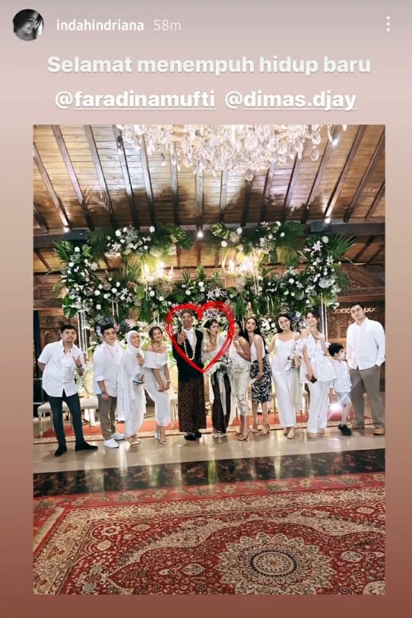 Sah, ini 7 momen pernikahan Dimas Djay dan Faradina Mufti
