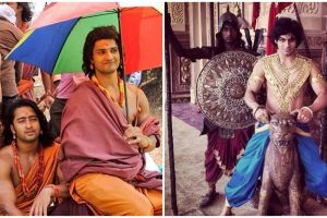 10 Potret lawas pemain Mahabharata saat syuting, tingkahnya kocak