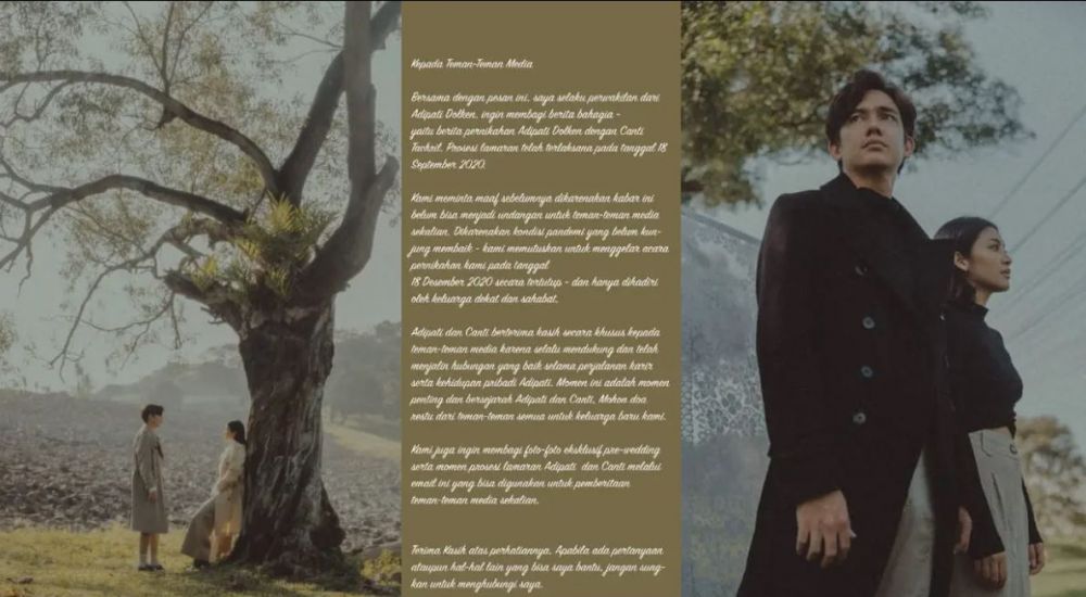 Jelang menikah, ini 8 potret mesra prewedding Adipati & Canti Tachril