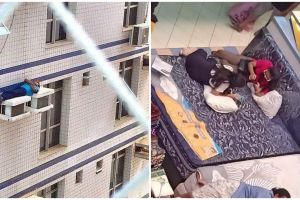 10 Potret orang tidur di tempat umum ini ngeri-ngeri sedap