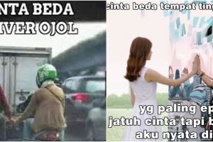10 Meme lucu jatuh cinta tapi beda ini kocaknya bikin ngenes