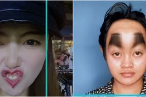 10 Potret wajah pakai efek Time Warp Scan TikTok, kocak