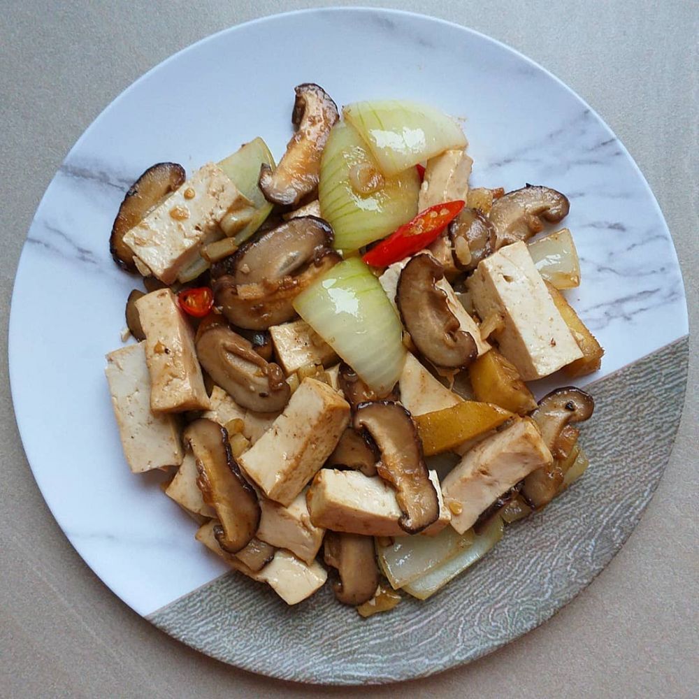 Resep kreasi jamur dan tahu paling enak © 2020 brilio.net/ Instagram/cookpad