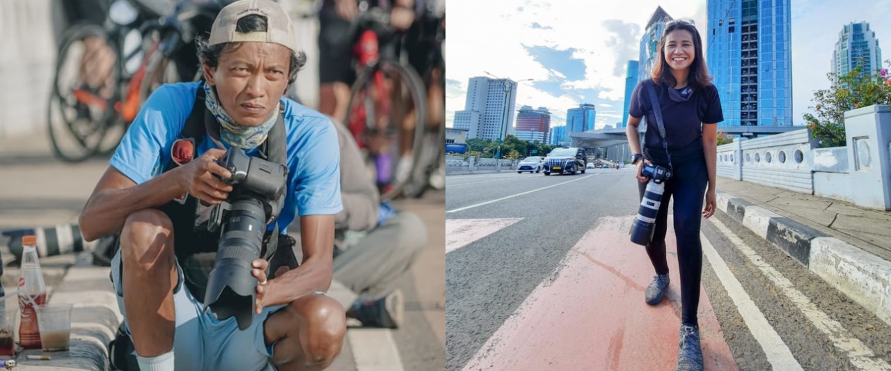 Cerita fotografer raup untung dari pesepeda di Jembatan Kuningan