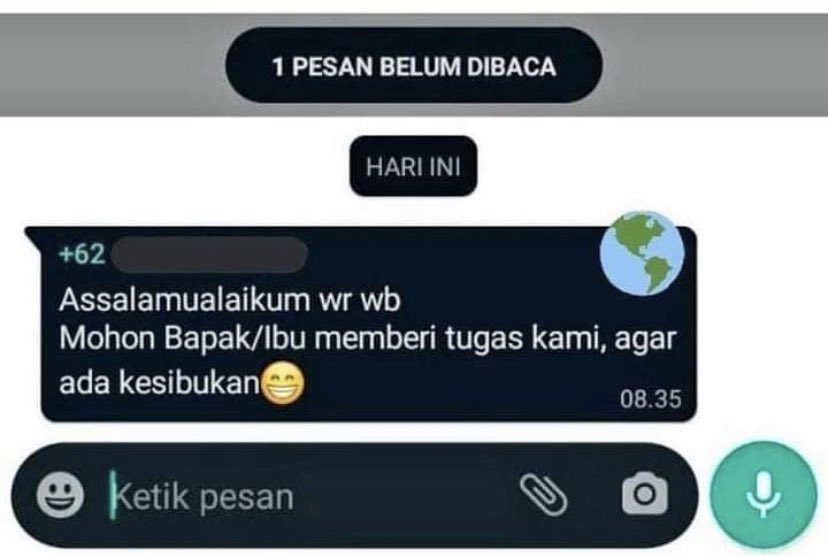 10 Chat lucu dari murid +62, bikin auto dimusuhi teman sekelas