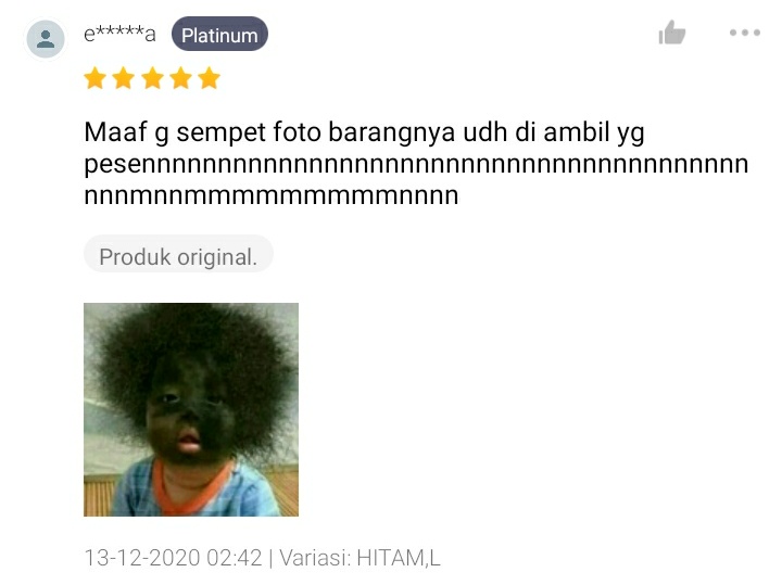 16 Foto nggak nyambung di kolom review produk, lucu tapi ngeselin