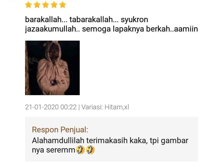 16 Foto nggak nyambung di kolom review produk, lucu tapi ngeselin