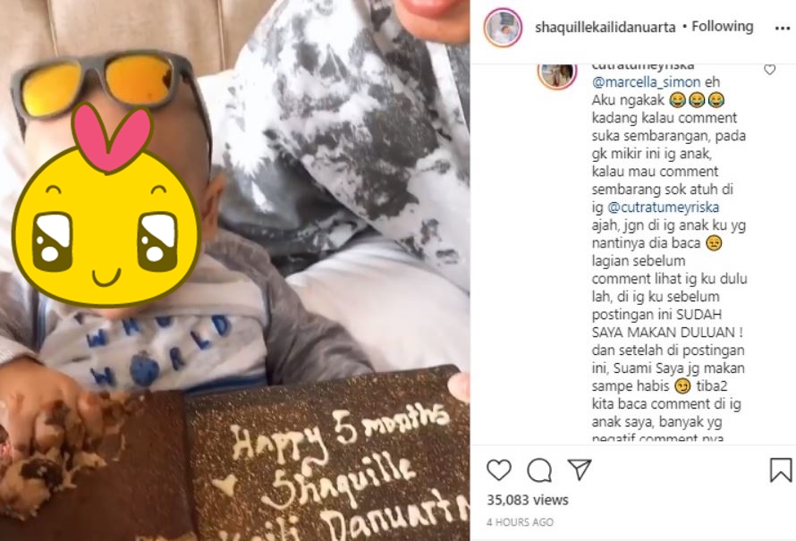 Anaknya dianggap buang-buang makanan, ini jawaban menohok Cut Meyriska