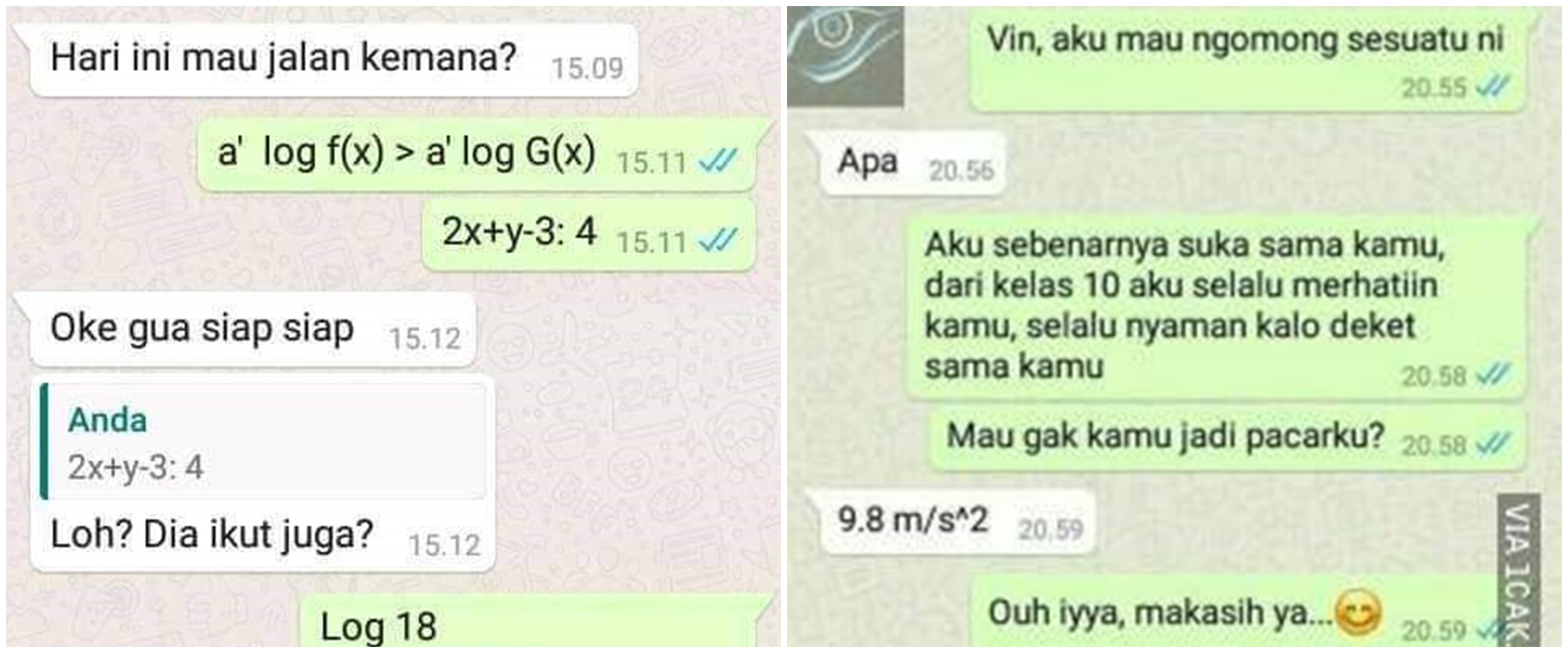 10 Chat lucu pakai rumus ini bikin senyum sambil mikir