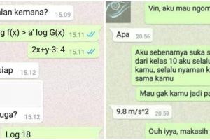 10 Chat lucu pakai rumus ini bikin senyum sambil mikir
