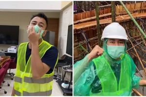 Ogah tambah tukang, ini 10 gaya Raffi Ahmad ikut bangun basement rumah
