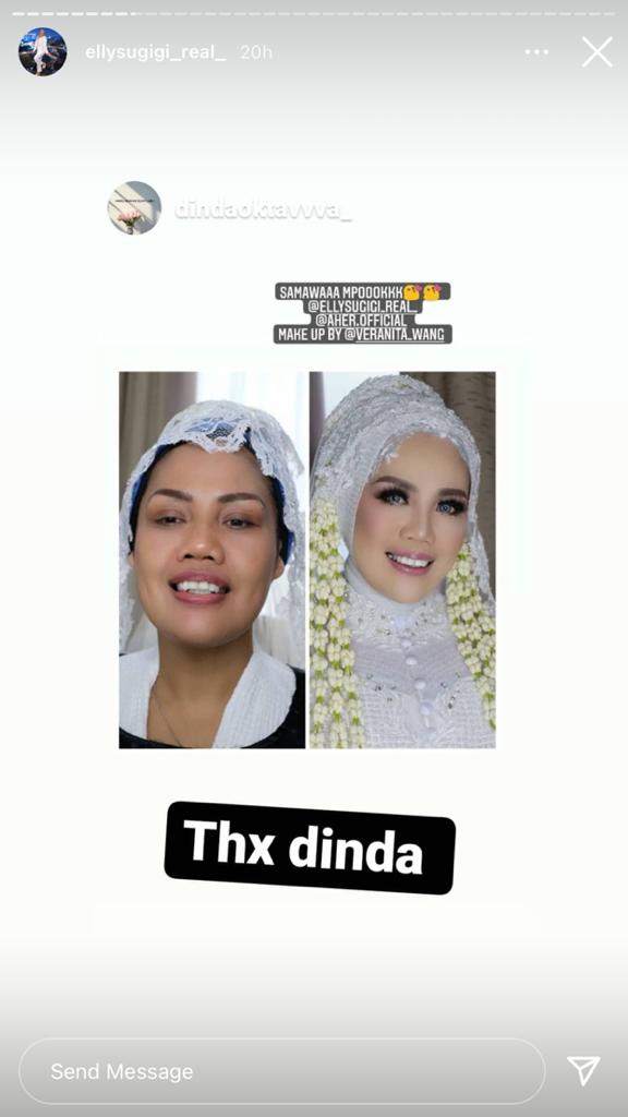 10 Momen pernikahan Elly Sugigi dan Aher, penuh kebahagiaan