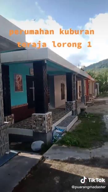 Viral video pemakaman bak perumahan di Toraja, unik