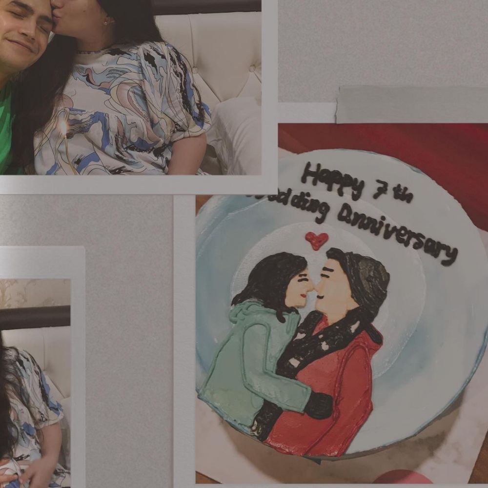 6 Momen ultah pernikahan Asmirandah & Jonas Rivanno ke-7, sederhana