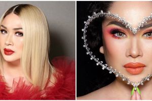 7 Potret Titi DJ pakai face shield dan masker, gayanya nyentrik abis