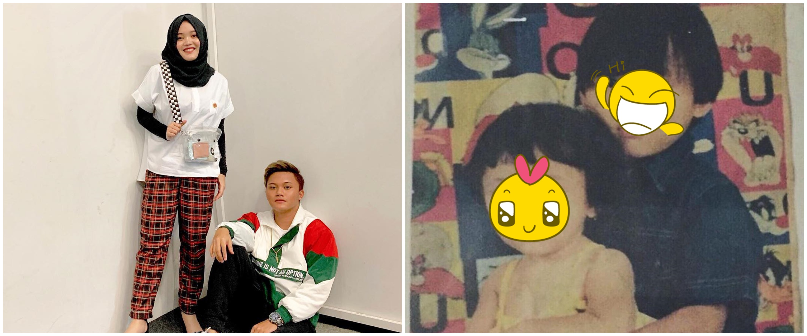 7 Potret masa kecil Rizky Febian dan Putri Delina, sibling goals