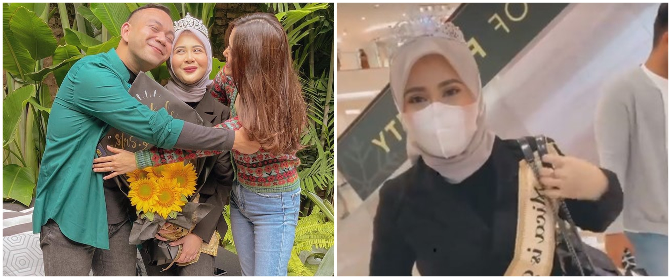 10 Momen bridal shower Kesha Ratuliu, diarak keliling mal