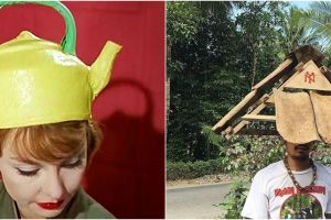 10 Penampakan topi dengan bentuk absurd ini bikin mikir dua kali