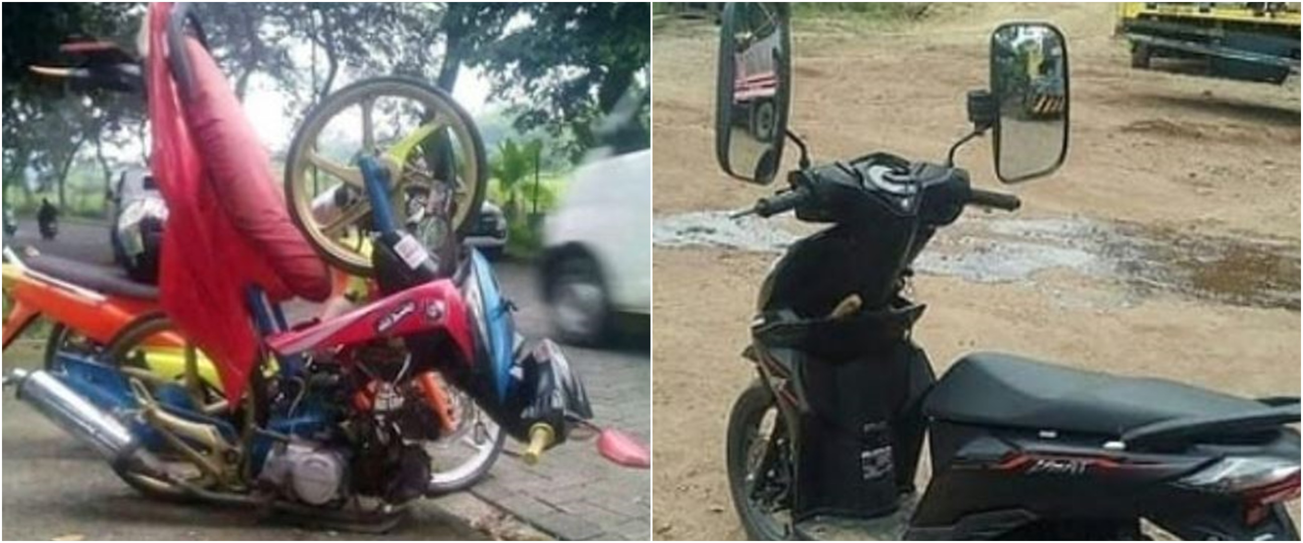 10 Sepeda motor modifikasi ini desainnya bikin heran campur geli
