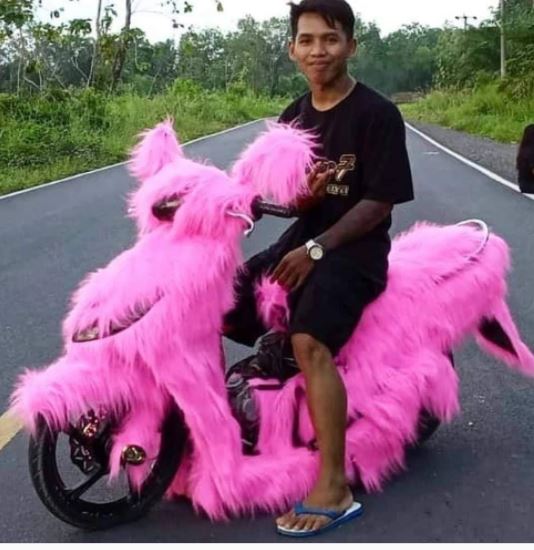 10 Sepeda motor modifikasi ini desainnya bikin heran campur geli