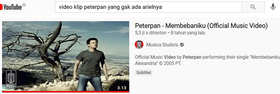 16 Keyword lucu pencarian lagu Peterpan, bikin senyum pas nyanyi
