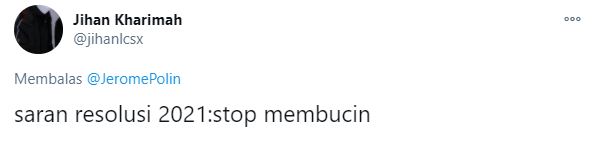 16 Cuitan resolusi tahun 2021 ini bikin yang baca senyum kecut