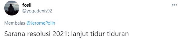 16 Cuitan resolusi tahun 2021 ini bikin yang baca senyum kecut