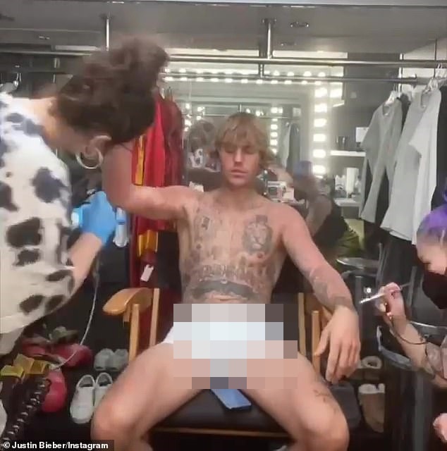 Unggah foto tubuh bebas tato, penampilan Justin Bieber sedot perhatian