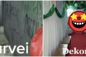 Viral pengantin nikah di gang sempit, dekorasinya bikin melongo