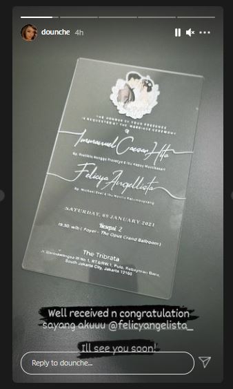 Undangan tersebar, ini tanggal nikah Felicya Angelista dan Caesar Hito
